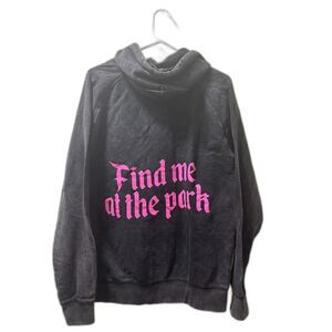 Adelaide's Fort Hooded Sweatshirt Unisex Large Gray Disney Find me at the Park